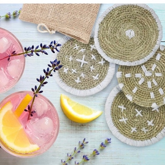 Bloomingville Other - BLOOMINGVILLE Woven Seagrass Coasters
